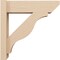 Ekena Millwork 6-in W x 20-in D x 20-in H Funston Slat Rough Cedar Woodgrain TimberThane Outlooker, Primed Tan OUTUR060X20X20FST24RCPR - alternate 5